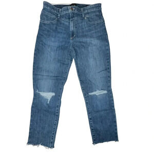 Joe’s The Charlie high rise skinny ankle raw hem distressed jeans‎ size 10